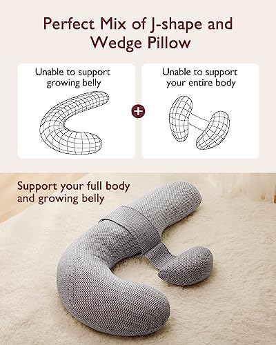 Momcozy Original F Shaped Pregnancy Pillow - Image 2