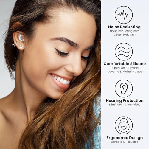 Earplugs for Sleeping, Noise Reduction Soft Silicone Ear Plugs - Image 4
