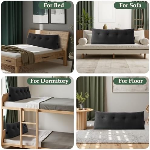 Headboard Pillow Full, Wall Backrest Wedge Pillow Headboard - Image 7
