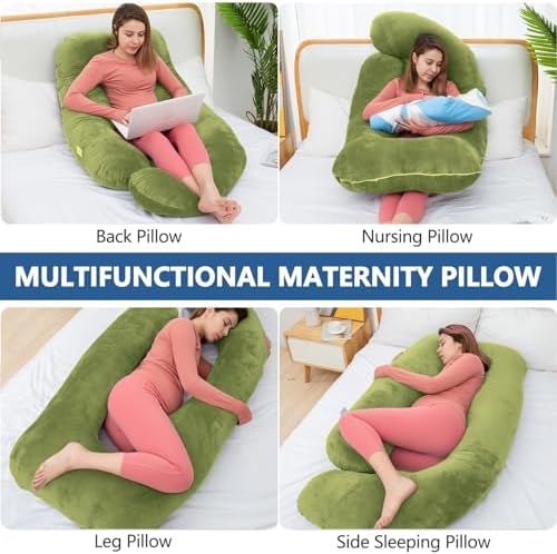 Shredded Memory Foam U Shaped Pregnancy Pillow - Image 7