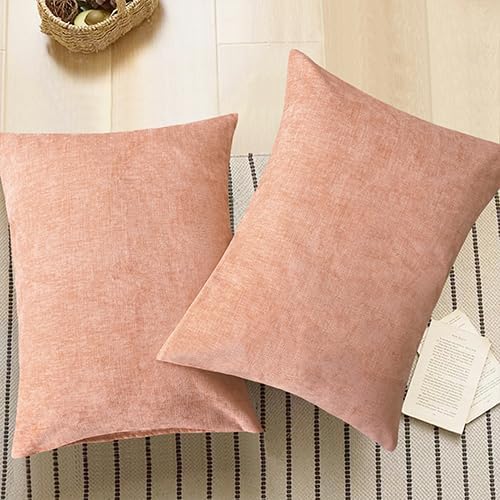 CaliTime Decorative Standard Throw Pillow Covers 26 X 20 Inches Dusty Pink - Image 5