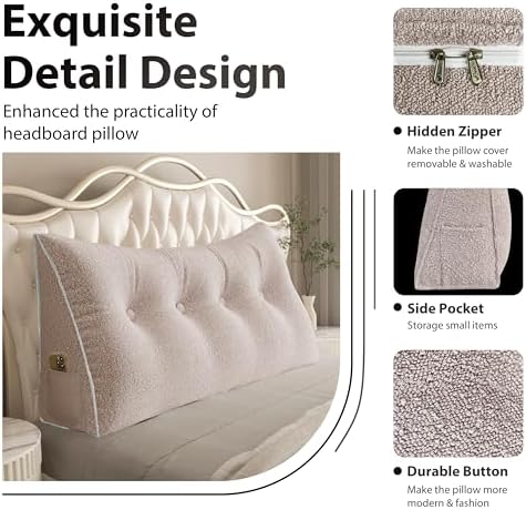 10 lbs Thickened Wedge Pillow Headboard Body Positioner Bed Wedge Pillow - Image 4