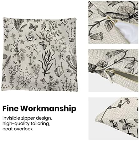 AEIOAE Spring Pillow Covers 16x16 Inch Set of 2, Seasonal Floral Outdoor - Image 6