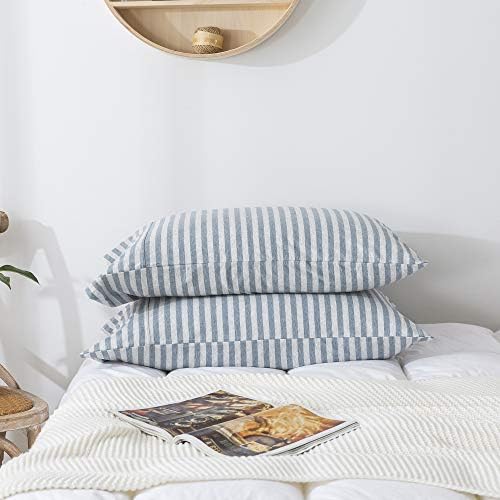 H HOUSEHOLD 100% Jersey Knit Cotton King Size Pillowcases Set of 2, Super Soft by HHOUSEHOLD