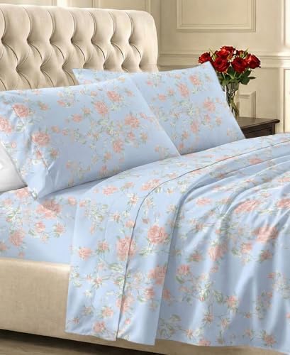 California Design Den Soft 100% Cotton Sateen Cal King Sheets by CaliforniaDesignDen
