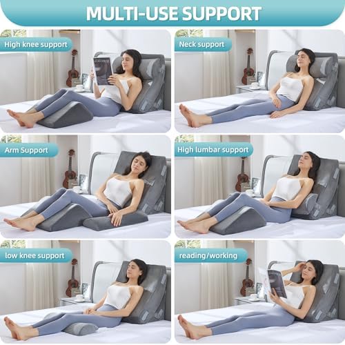 Kingfun 4pcs Orthopedic Bed Wedge Pillow Set - Image 5