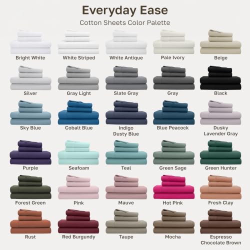 California Design Den Soft 100% Cotton Extra Long Twin Sheets - Image 7