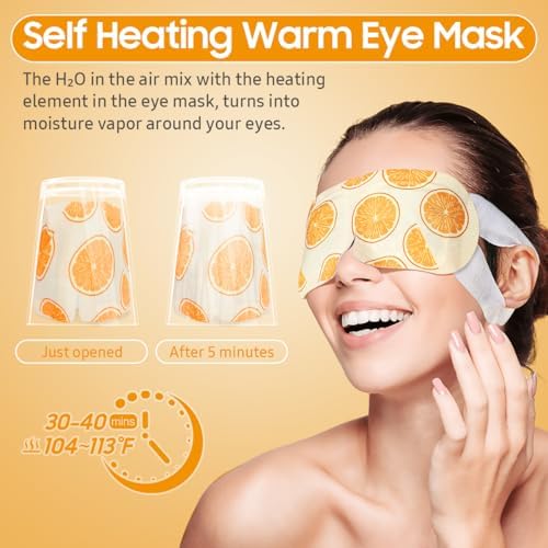 BeHoomi 20 Packs Steam Eye Mask, Heated Eye Mask Warm Compress - Image 5