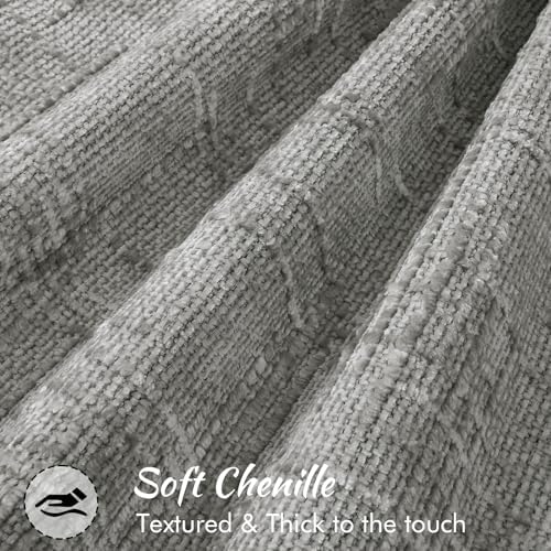 decorUhome Chenille Decorative Throw Pillow Covers 22x22 Set of 2 - Image 2