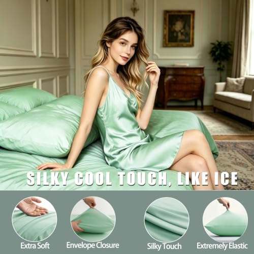 TELUS Cooling Body Pillow Case, Silky Soft Breathable Pillowcase - Image 4