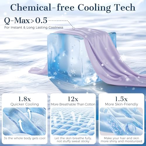 Cooling Pillow Cases 2 Pack King Size Cooling Pillowcases - Image 2