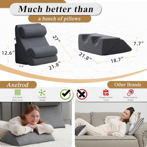 Axelrod 6PCS Orthopedic Bed Wedge Pillow Set, Post Surgery Foam - Image 2