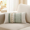 Kevin Textile Boho Tassel 12x20 Inch Lumbar Pillow Cover 1 Pack by KevinTextile