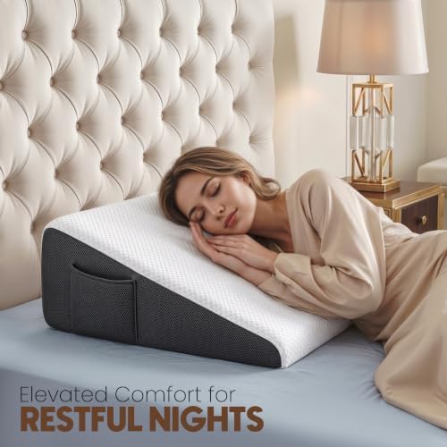 Utopia Bedding Wedge Pillow for Headboard, Memory Foam - Image 2