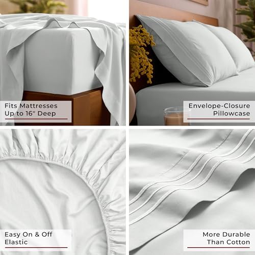 Mellanni Iconic 4-Piece Double-Brushed Microfiber Sheet Set - Image 5