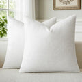 a moment Christmas White Chenille Throw Pillow Covers 18x18 Inch Pack of 2 by amoment
