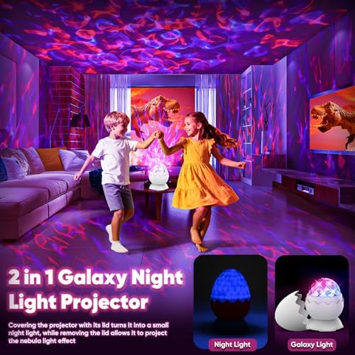 Galaxy Projector, Light Projector, Night Light Projector with Remote Control, Galaxy Light Projector, for Kids Adults, Bedroom, Home Theater, Christmas, Birthdays (White) - Image 4