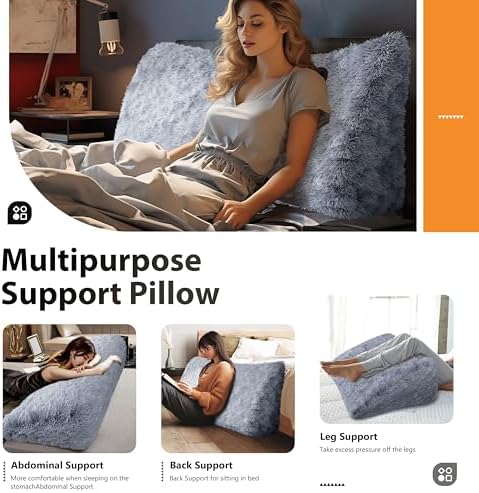 14LB Thickened Wedge Pillow Headboard Body Positioner Bed Wedge Pillow Backrest - Image 4