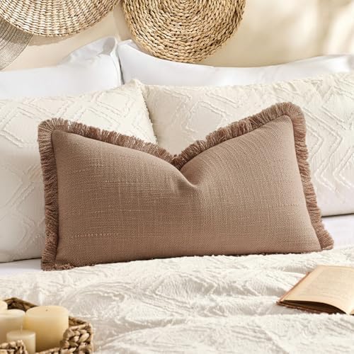 100% Cotton 12x20 Inch Lumbar Pillow Cover by KevinTextile