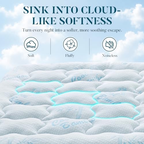 Twin Mattress Topper, Cooling Gel Memory Foam Topper - Image 5
