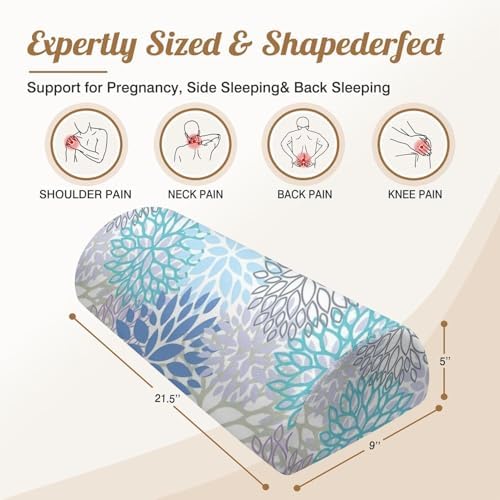 Knee Pillow for Back Sleeping – Half Moon Bolster Pillow for Legs, Under Knee - Image 3