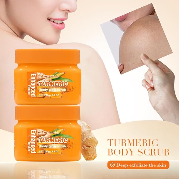 Turmeric Body Glow Scrub - 9.9 oz | Deep Exfoliating Cream