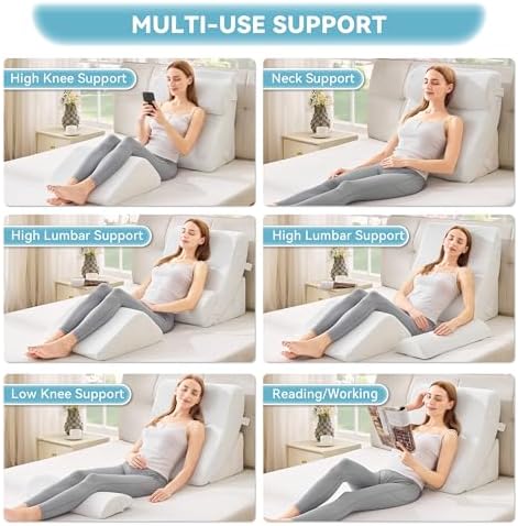 Kingfun 4PCS Orthopedic Bed Wedge Pillow Set - Image 5