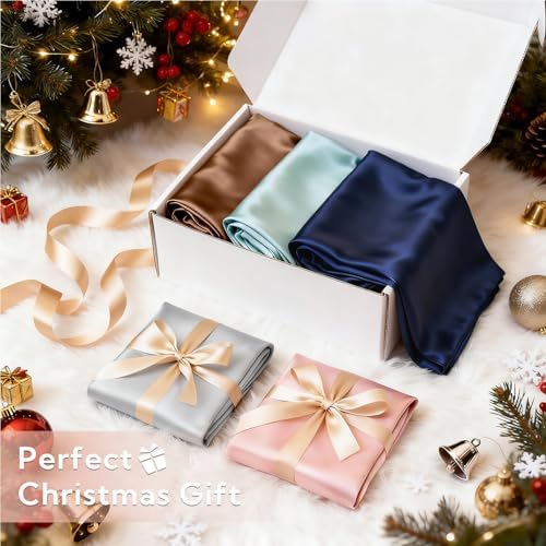MR&HM Satin Pillowcase 8 Pack, Queen Size 20"x30" - Image 2