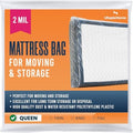 Queen Mattress Bag for Moving, Storage & Disposal, 2 Mil Thick by UTOPIAHOME