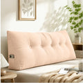 Dorm Bed Wedge Headboard Pillow Back Support Cushion，Coffee：47.24x15.75in by Unknown