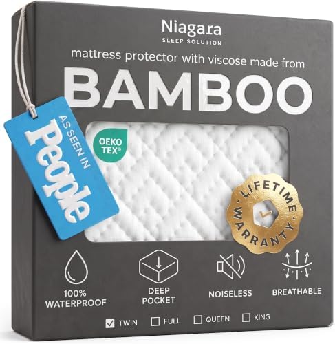 100% Waterproof Twin Mattress Protector by NiagaraSleepSolution