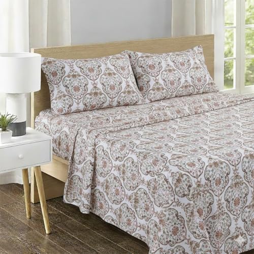 Feather & Stitch 100% Cotton Sateen 500 TC Twin Size Bed Sheet Set - Image 2