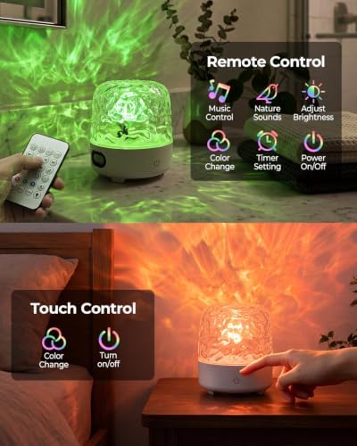 Waterproof Shower Mood Light with Bluetooth Speaker & Ocean Wave Projector - Image 7