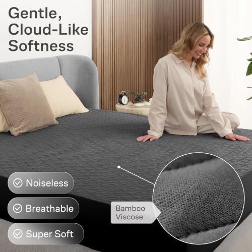 100% Waterproof Noiseless & Breathable Queen Size Mattress Protector - Image 4