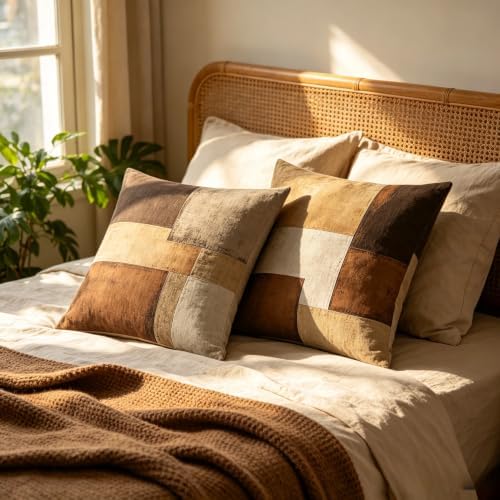 Wabi Sabi Abstract Geometric Throw Pillow Covers 18x18 Set of 2 - Image 6