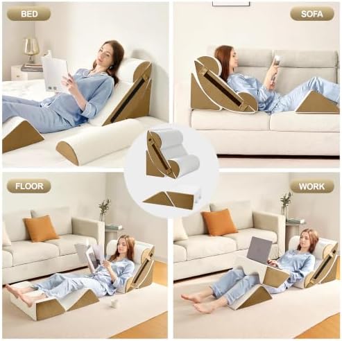 Yojoker 6pcs Orthopedic Bed Wedge Pillow Set - Image 3
