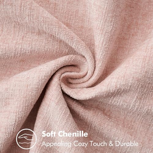 MIULEE Decorative Couch Throw Pillow Covers 16x16 Inch Pink 2 Pack - Image 4