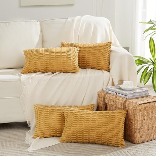 Fancy Homi 4 Packs Decorative Throw Pillow Covers by Fancy+Homi