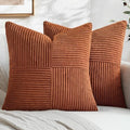 MIULEE Fall Rust Boho Decorative Throw Pillow Covers by MIULEE