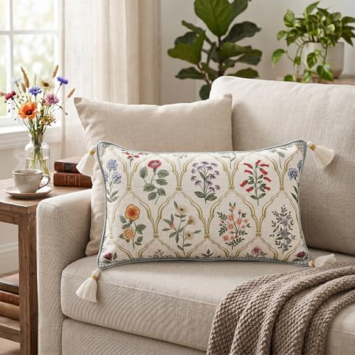 ISAENNE Designer Linen Throw Pillow Cover - Image 3