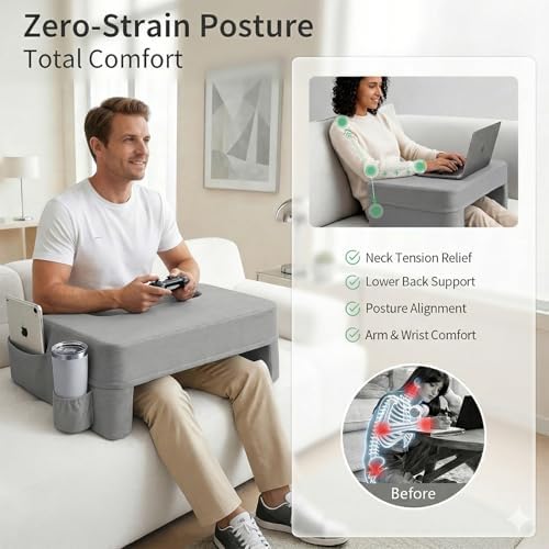 septsun Lap Desk Pillow, Large Ergonomic Couch and Bed Desk - Image 3