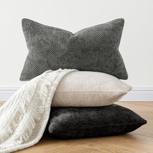 MIULEE Decorative Couch Throw Pillow Covers 22x22 Inch Neutral Beige 2 Pack - Image 5