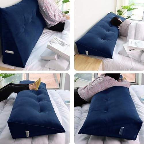 WOWMAX Headboard Pillow Queen Wedge Pillow Headboard - Image 3