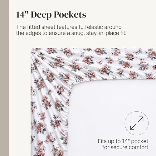 Modern Threads Printed 4-Piece Extra Soft Bedding Sheets & Pillowcase Set - Image 6