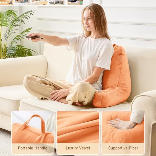 Sasttie Reading Pillow for Bed, Back Pillow for Sitting Up - Image 3