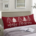 Merry Christmas Body Pillow Cover Winter Holiday Christmas Tree Long Pillowcase by DAOPUDA