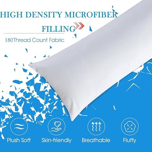 SHOUREN Large Body Pillow, Long Bed Pillow - Image 5