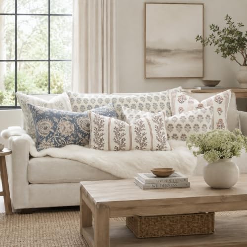 Vintage Botanical Lumbar Pillow Cover 14x36 Pack of 1, Double-Sided Floral - Image 6