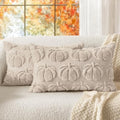 MIULEE Fall Pillow Covers Pumpkin Fall Decor Lumbar 12x20 Beige by MIULEE