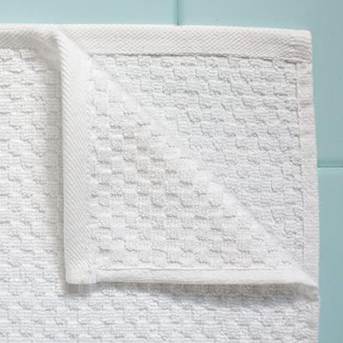 COTTON CRAFT Euro Spa Waffle Weave Bath Sheet - Set of 2 White Towel Sheets - Image 3